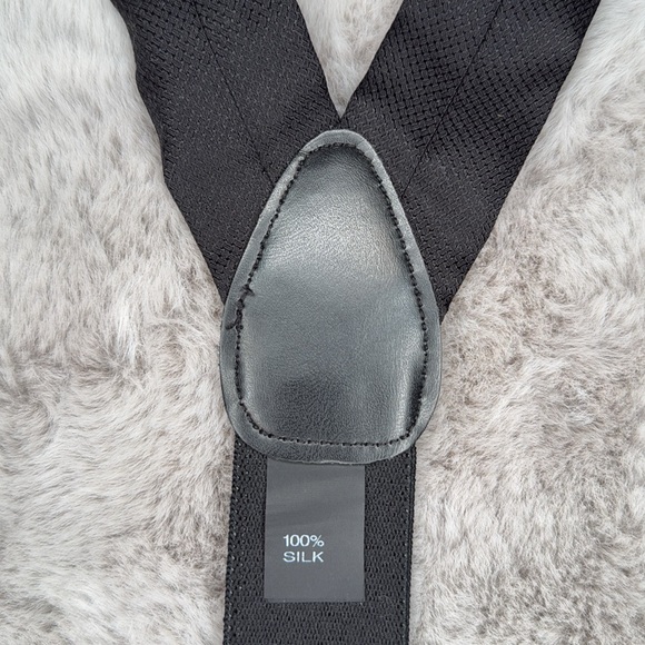 Silk & Patent Leather Suspenders - Picture 1 of 5